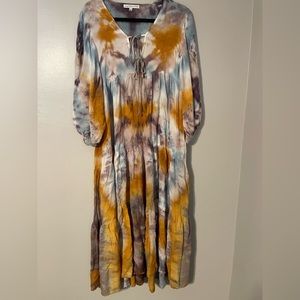 multi color maxi dress. originally from tjmaxx